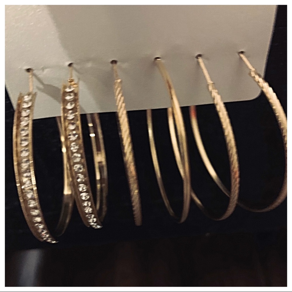 ✨LAST SET✨Set of chic fun hoop earrings - Picture 3 of 5